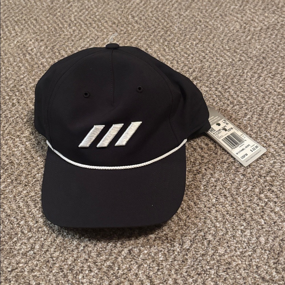 Adidas Women’s OS New with Tags Black Hat with White Logo